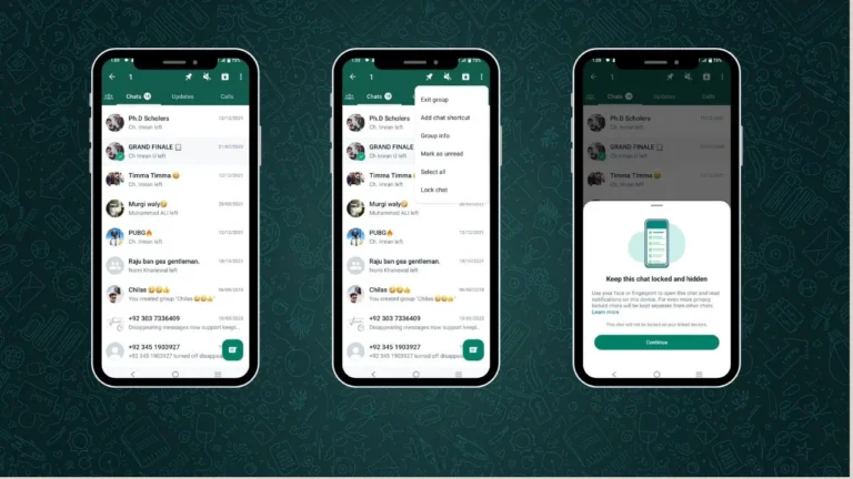 Lock Chat In WhatsApp