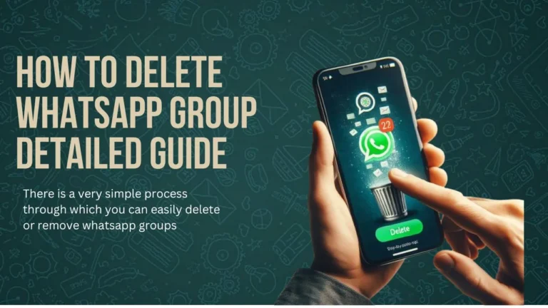 How To Delete Whatsapp Group